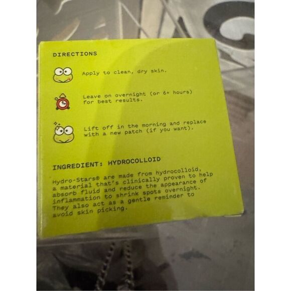 Nib sealed Starface x Keroppi hydrocolloid pimple patches compact skin beauty - Picture 4 of 14